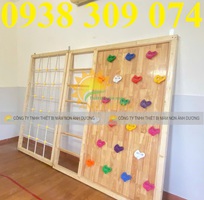 1 Thang leo gỗ mầm non, thang leo sắt vận động cho trẻ giá rẻ