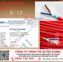 Cáp báo cháy chống nhiễu 2x1.5 FR CVVS Altek Kabel