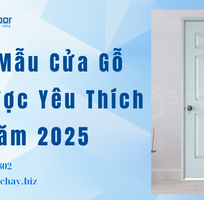 3 Top Mẫu Cửa Gỗ HDF Được Yêu Thích Năm 2025