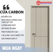 Cửa Gỗ Carbon   Sang Trọng, Siêu Bền, Chống Nước