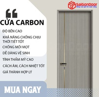 1 Cửa Gỗ Carbon   Sang Trọng, Siêu Bền, Chống Nước