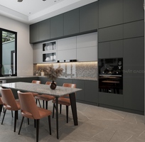 1 Tủ Bếp Gỗ Công Nghiệp MDF Lõi Xanh Chữ L Bền Đẹp