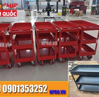2 Xe đẩy 3 ngăn dđựng dụng cụ