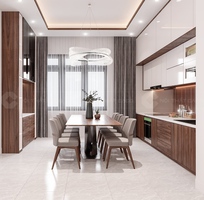 Tủ Bếp Gỗ Công Nghiệp MDF Lõi Xanh Chống Ẩm Kịch Trần
