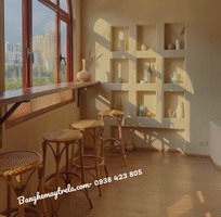 2 Ghế quầy bar cao mây tự nhiên 2 Ghế quầy bar cao mây tự nhiên