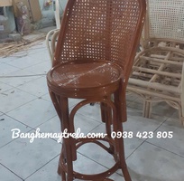 3 Ghế quầy bar cao mây tự nhiên 3 Ghế quầy bar cao mây tự nhiên