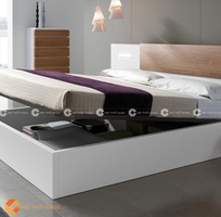 1 Giường Ngủ MDF Melamine Màu Trắng Đẹp Hiện Đại