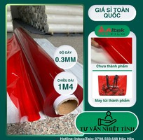 Màng nhựa PVC dẻo màu đỏ