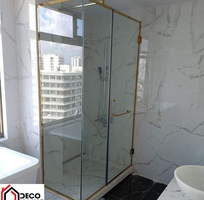 Vách kính tắm sang trọng nâng tầm đẳng cấp phòng tắm
