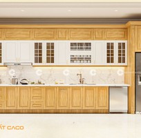 1 Tủ Bếp Gỗ Sồi Tự Nhiên Tông Nâu Trầm Sang Trọng 1 Tủ Bếp Gỗ Sồi Tự Nhiên Tông Nâu Trầm Sang Trọng