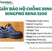 KingPro Rena S100   đế SRC chống trượt, bảo vệ toàn diện cho công nhân cơ khí   sửa chữa máy móc