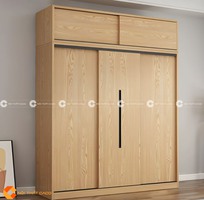 1 Tủ Quần Áo Cửa Lùa Gỗ MDF Tone Màu Trang Nhã Tinh Tế