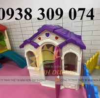 3 Nhà chơi cổ tích mầm non, nhà chòi cổ tích, nhà cổ tích nhựa