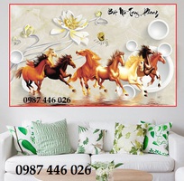 1 Gạch tranh ốp tường mã đáo thành công HP9722