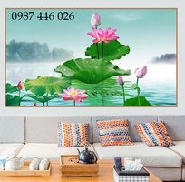 8 Tranh gạch men bông sen HP7273 8 Tranh gạch men bông sen HP7273