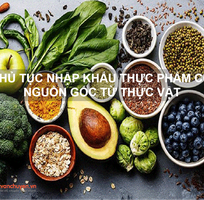 Thủ tục nhập khẩu thực phẩm có nguồn gốc từ thực vật
