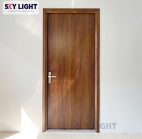 Cửa thép chống cháy vân gỗ Sky Light   Giải pháp an toàn và thẩm mỹ cho công trình hiện đại