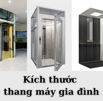 Kích thước thang máy gia đình chuẩn cho nhà phố   chi tiết theo từng tải trọng
