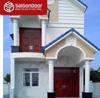 Cửa thép vân gỗ - tạo nên vẻ đẹp sang trọng, đem đến sự an toàn cho gia đình