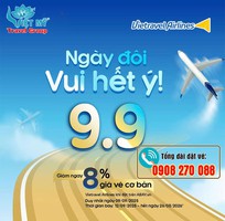 Ngày đôi vui hết y, 9-9 Vietravel Airlines giảm ngay 8 giá vé