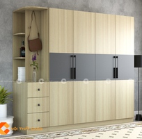 2 Tủ Quần Áo Gỗ Công Nghiệp MDF Màu Vàng Phối Xám 2 Tủ Quần Áo Gỗ Công Nghiệp MDF Màu Vàng Phối Xám