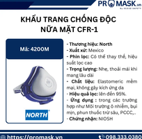 1 Khẩu trang chống độc nửa mặt CFR-1   An toàn trong mọi tình huống làm việc thực tế
