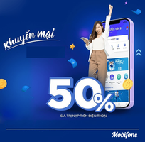 MobiFone khuyến mại 50 nạp tiền trả trước ngày 10/9 MobiFone khuyến mại 50 nạp tiền trả trước ngày 10/9