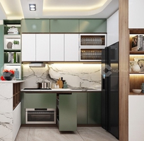 Tủ Bếp Gỗ Công Nghiệp MDF Phủ Melamine Bền Đẹp