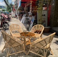 3 Bàn ghế mây đọc sách uống trà