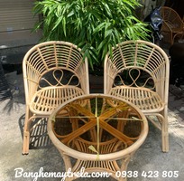4 Bàn ghế mây đọc sách uống trà