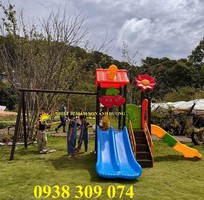 2 Cầu trượt xích đu liên hoàn, cầu trượt liên hoàn giá rẻ LH