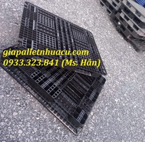 2  Pallet Nhựa Tai Bèo Đen 1100x1300x150MM   Sẵn hàng số lượng lớn 
