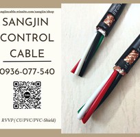 4 Cáp điều khiển Sangjin 4x0.75mm    RVVP  Có lưới chống nhiễu