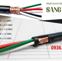3 Cáp điều khiển Sangjin 4x0.75mm    RVVP  Có lưới chống nhiễu