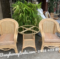 Ghế mây lưng mắt cáo
