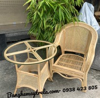 2 Ghế mây lưng mắt cáo