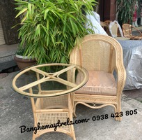 3 Ghế mây lưng mắt cáo