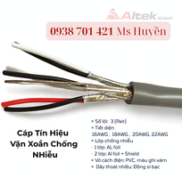 Cáp Tín Hiệu Vặn Xoắn 3pair chống nhiễu , tiết diện đa dạng  16AWG - 22AWG