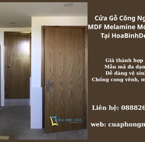 Cửa Gỗ Công Nghiệp MDF Melamine Mới Nhất Tại HoaBinhDoor