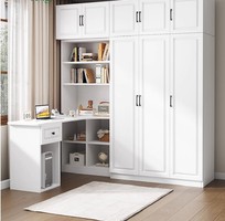 Tủ quần áo trẻ em gỗ công nghiệp sơn bệt hiện đại cho phòng ngủ bé