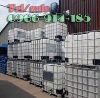 Tank IBC nhựa 1 khối - 1000 lít khung bọc thép giá rẻ TPHCM