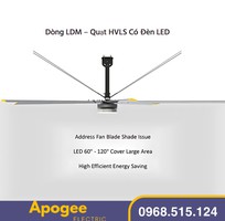 Quạt trần có đèn LED   Giải pháp thông gió và chiếu sáng tối ưu cho không gian lớn