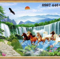 Tranh gạch bát mã 3d đẹp HP622