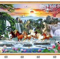 3 Tranh gạch bát mã 3d đẹp HP622