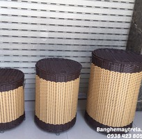 5 Giỏ nhựa giả mây đựng đồ