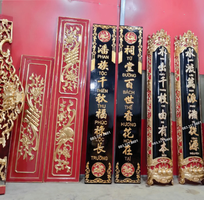 3 Làm câu đối gỗ, làm câu đối thờ gia tiên bằng gỗ tại TP.HCM