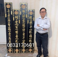 2 Làm câu đối gỗ, làm câu đối thờ gia tiên bằng gỗ tại TP.HCM
