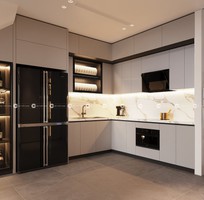 1 Tủ Bếp MDF Chữ L Chất Lượng Cao Sang Trọng