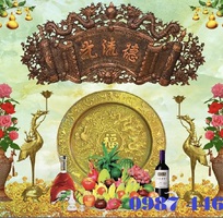 4 Tranh gạch men phòng thờ HP9233