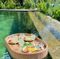 Khay nổi đồ ăn- Khay nổi mây nhựa